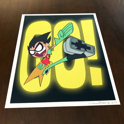 Added a spanking new TTG Robin print to my Etsy shop!  Re-stocked a few other prints, too – He