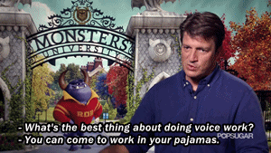 in-this-reverie:Monsters University: Nathan Fillion Interview with PopSugar [x]\