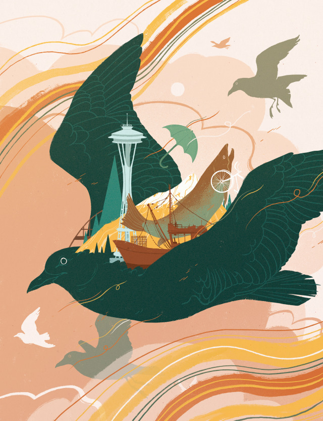 I did the cover for The Dramatist publication featuring the Pacific Northwest in early 2020. Loved working on this one. Find...