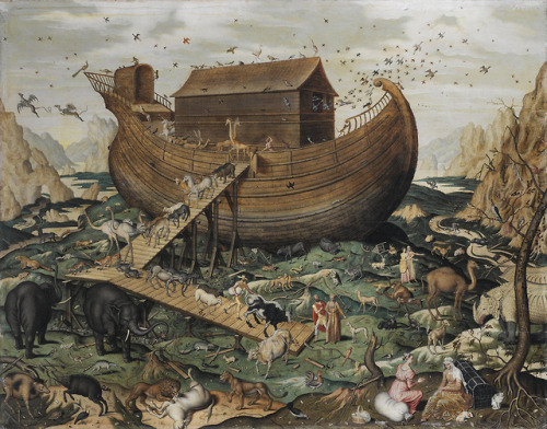 lionofchaeronea:Noah’s Ark on Mount Ararat, Simon de Myle, 1570