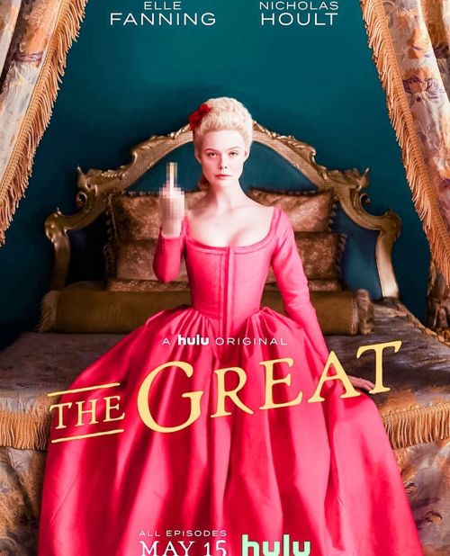 Dear lovelies: our Violet, the amazing @ellefanning stars in @thegreathulu with @nicholashoult comin