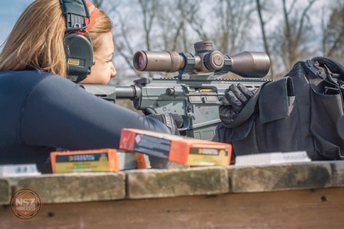 She shot 40 rounds of @federalpremium GMM 168gr .308 and didn&rsquo;t miss a single shot on the 