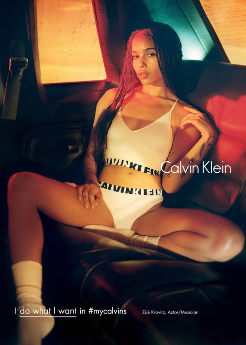 celebritiesofcolor:Zoe Kravitz for Calvin Klein