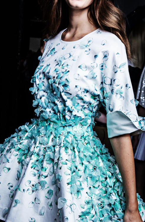 fuckyeahfashioncouture - Backstage Blumarine Spring-Summer 2015