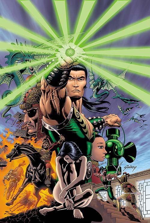 Paul Gulacy’s cover art for “Green Lantern: Dragon Lord,” about a Green Lante