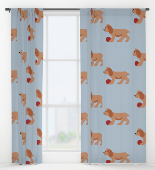 SpotMeet your newest adorable furry friend, Spot! Available as curtains, bedding, on backpacks, tape