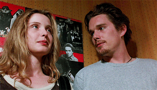 gregory-peck:Do you know what I want? What? To be kissed. Well, I can do that.Before Sunrise (1995) 