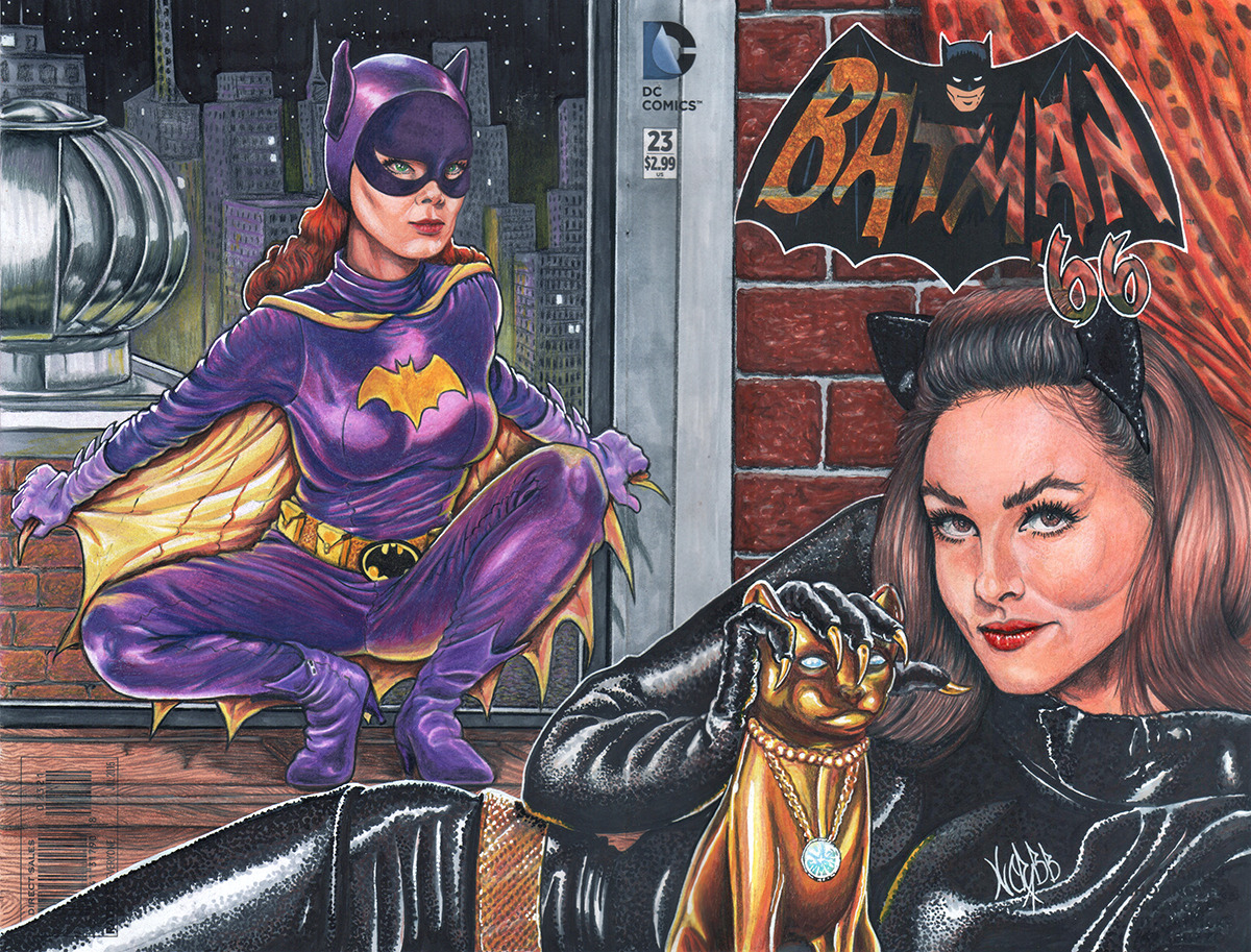 BATMAN NOTES — 1966 Batgirl & Catwoman by Bill Crabb