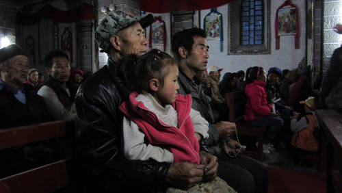 globalchristendom:An Easter service in Cizhong, Tibet, China. (Photographer: Haiya Zhang)