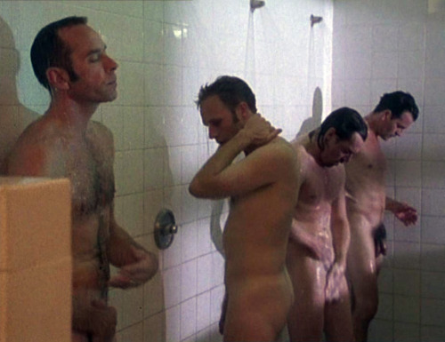 nudialcinema:  Mark Caven, Richard Cherry, Kevin Howarth e Anthony Edridge nudi in “The Big Swap” (1998) 