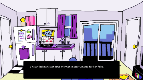 [image ID: three screenshots of the title screen and gameplay of Infinity Rainbow, a cartoonish styl