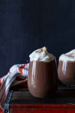 do-not-touch-my-food:  Hot Cocoa Eggnog with