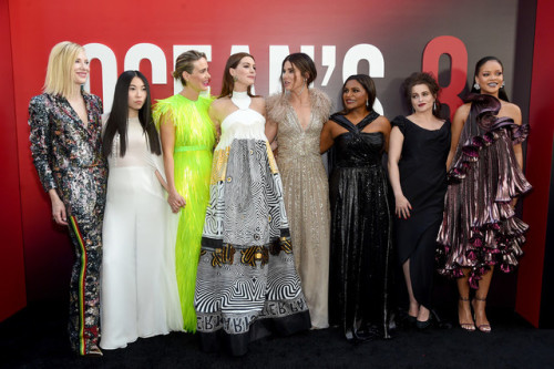 Cate Blanchett, Awkwafina, Sarah Paulson, Anne Hathaway, Sandra Bullock, Mindy Kaling, Helena Bonham