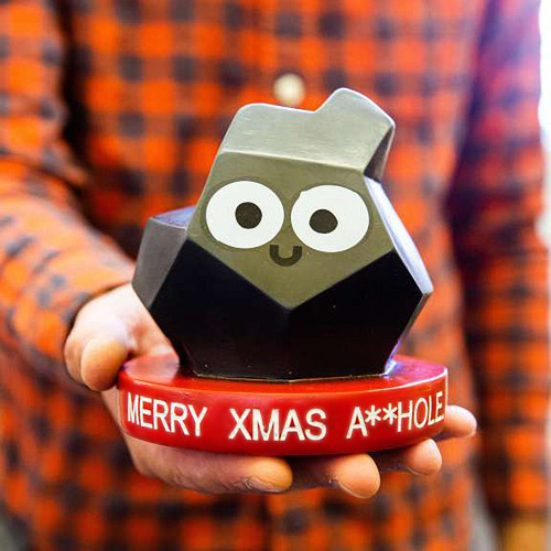 New Product Alert: LUMP OF COAL FIGURINE from Big Mouth, Inc.! The perfect gift for that “lovable” r