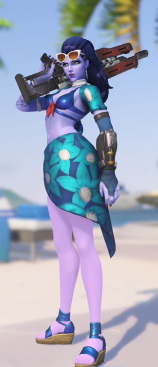 hosemannip:The summer games are here! Widowmaker has gotten a new sexy skin! So sexy that i added mo