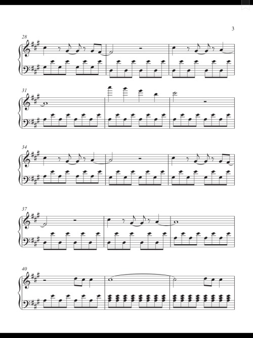 Chasing Cars - Snow Patrol (Piano Sheet)