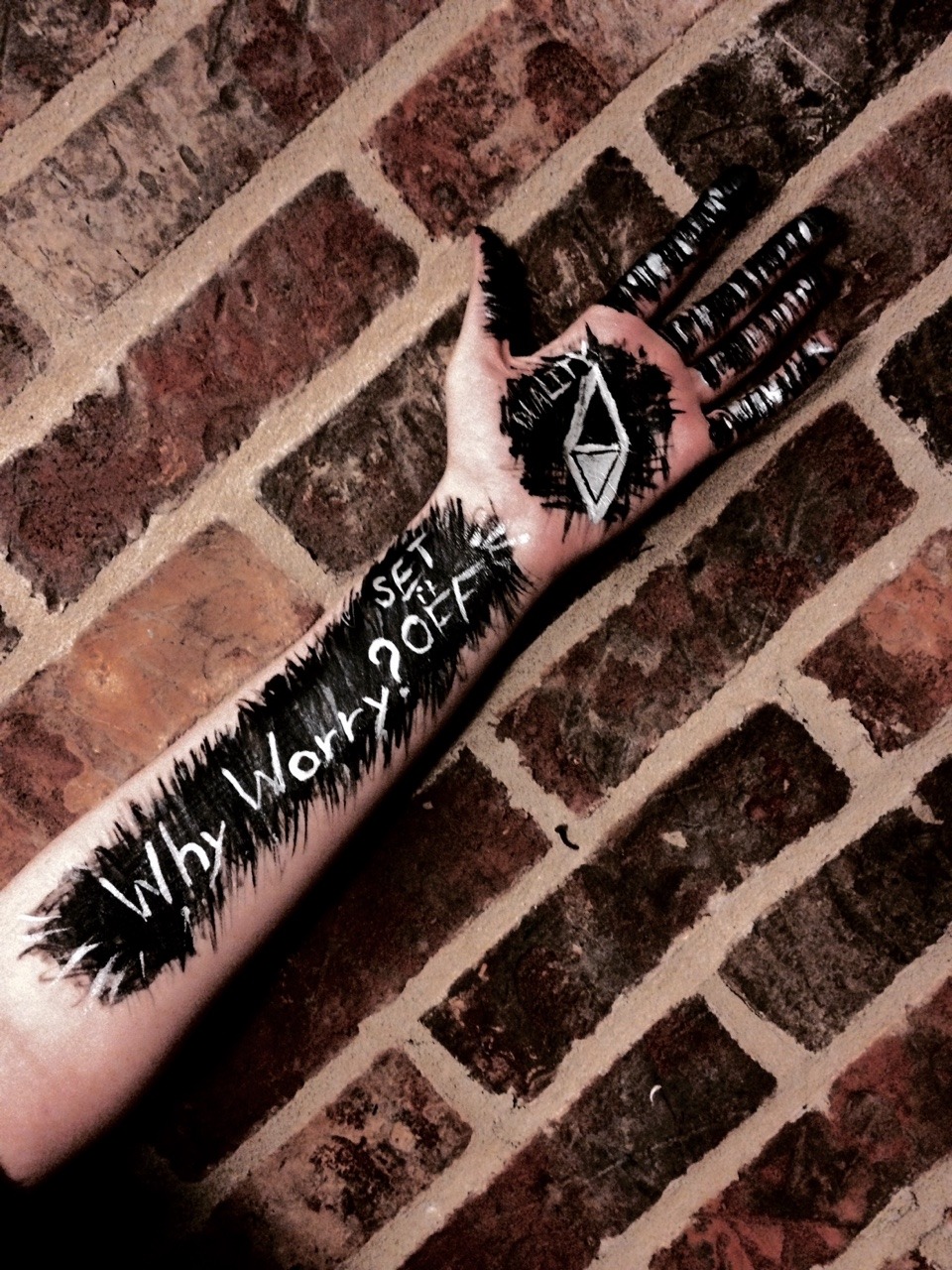 aro1919:Set It Off Why Worry? Duality Painted? With liquid eyeliner  Is that even