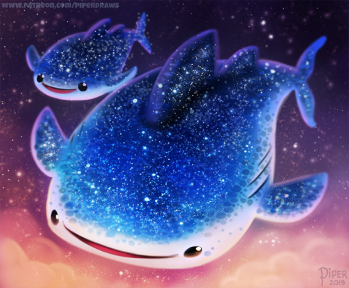cryptid-creations:#2545. Whale Shark - IllustrationPrints for sale: www.cryptidcreations.com
