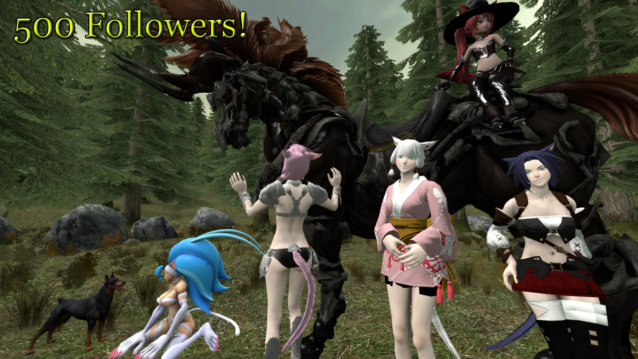 (Woot! crappy photoshop skillz~~~. Obligatory naughty version here :3)500 followers&hellip;
