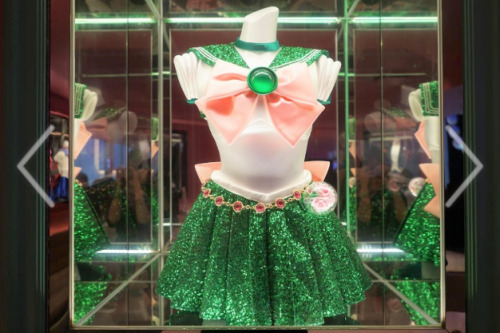 landofanimes:Sailor Jupiter fuku on display at Shining Moon Tokyo, Sailor Moon’s very own show