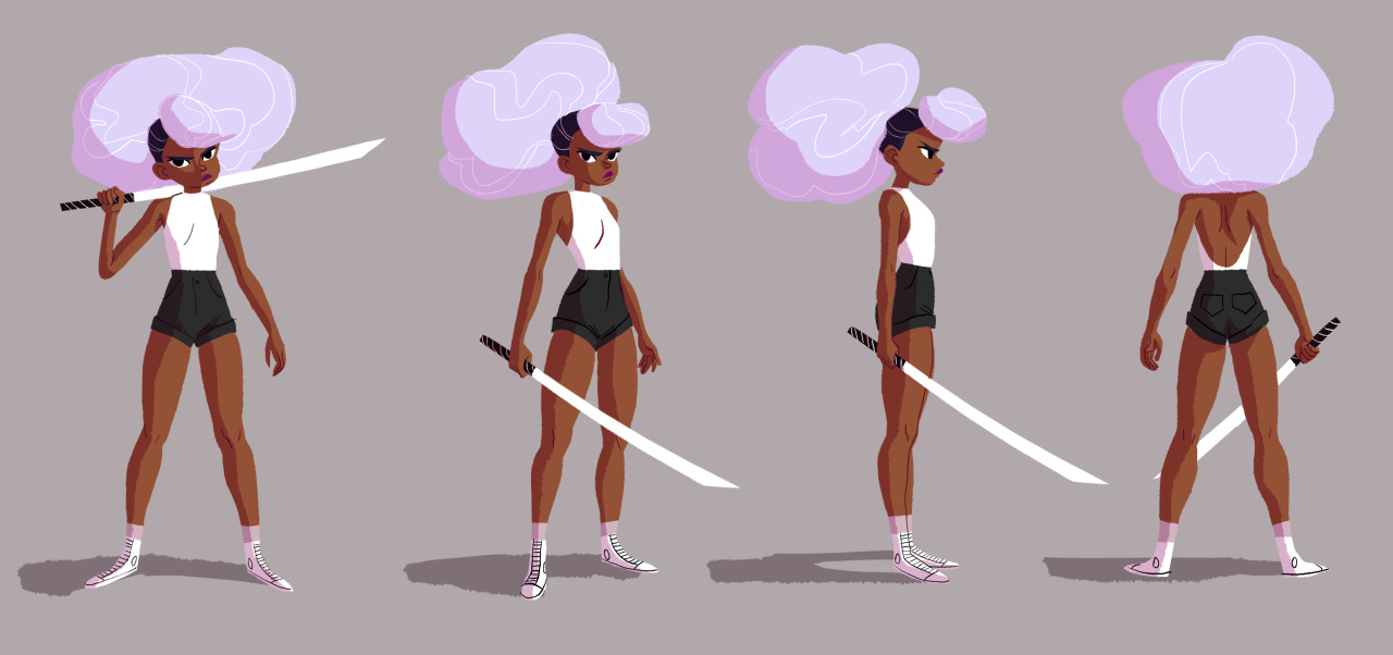 marikapaprika:  Turnarounds and character sketches for my animation project I’m
