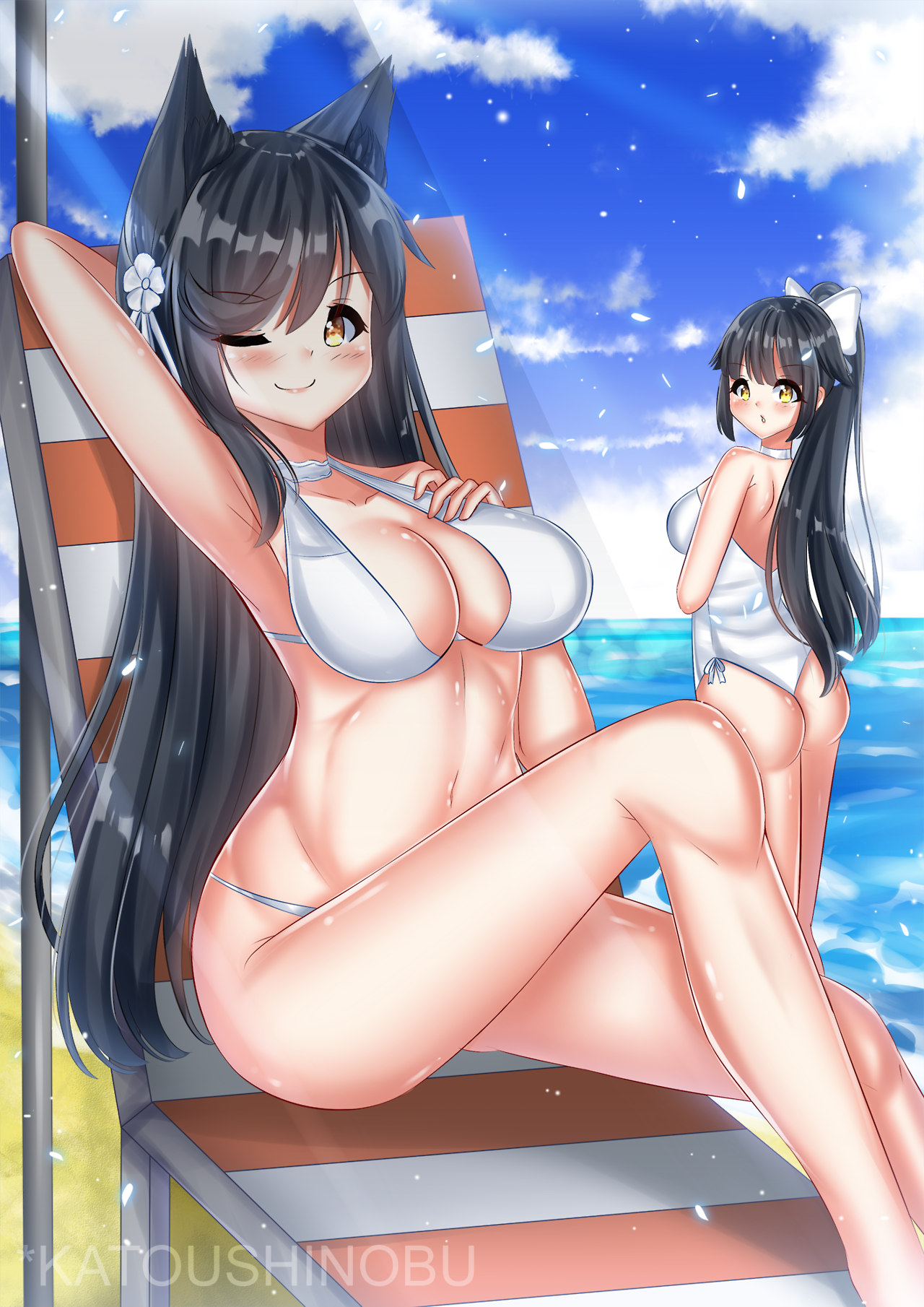 katou-shinobu:Atago &amp; Takao  …………………….Follow me on:FB: https://www.facebook.com/katou.shinobu/DA:
