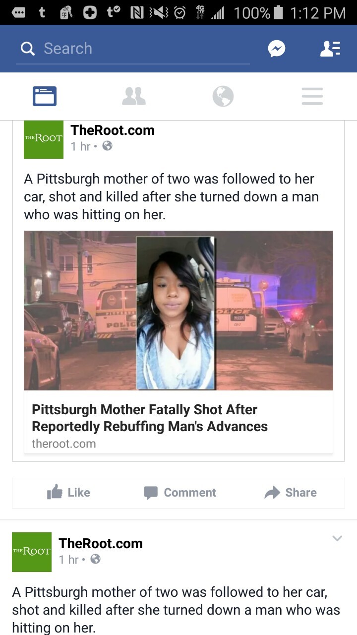 tarynel:  dynastylnoire:  heroinesandallies:  dynastylnoire:  http://www.theroot.com/articles/news/2016/01/pittsburgh_mother_fatally_shot_after_reportedly_rebuffing_man_s_advances.html
