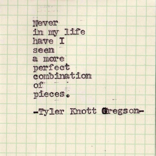 tylerknott:  This was Typewriter Series #138 I forget when. Today is #WorldPoetryDay and we need it more than ever. Words are everything.  … Also, do me a huge favor and go follow my friend @emmaroberts new and fantastic book club over @belletrist .