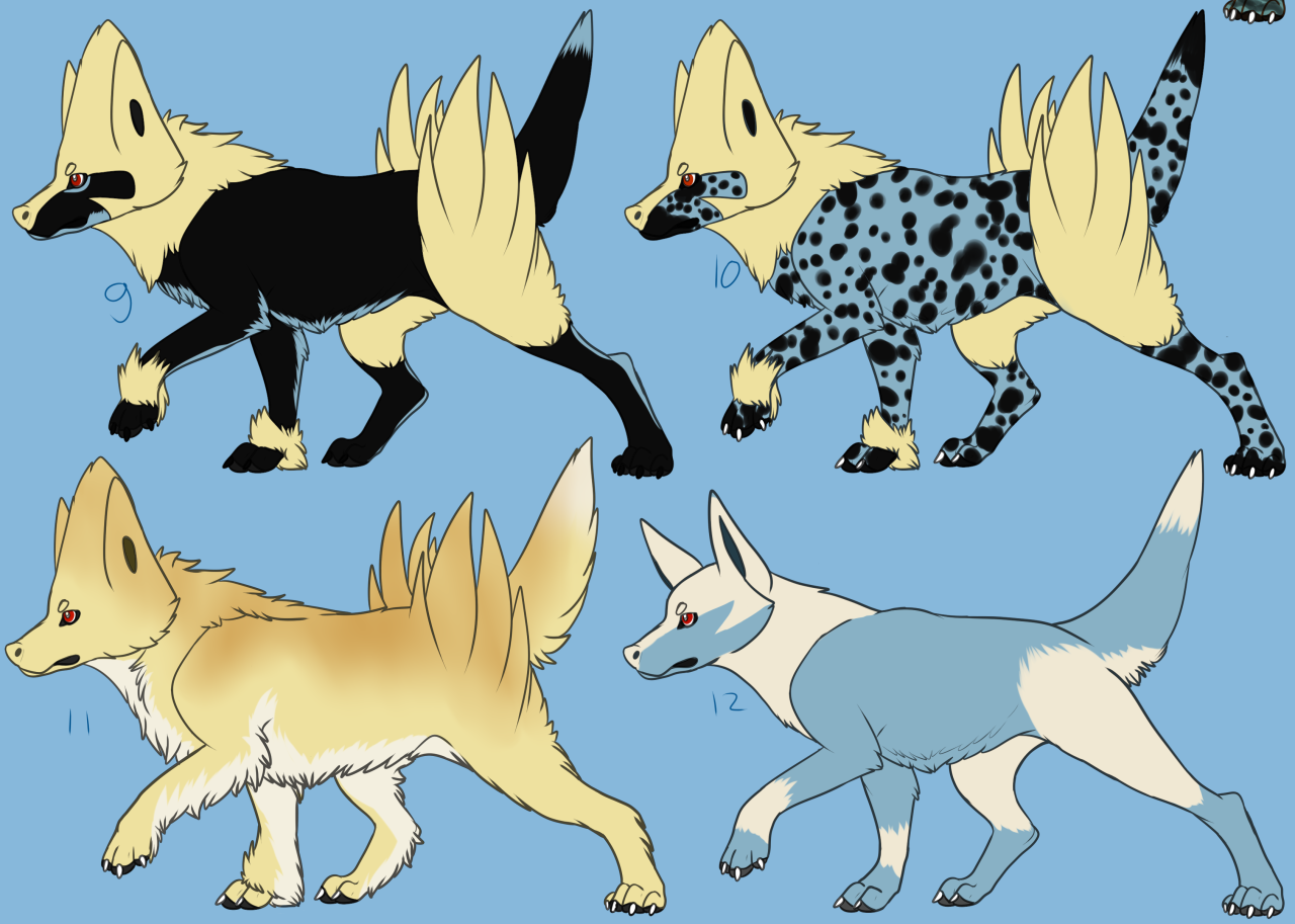 teatreetreecko:  Some more variations, this time courtesy of JumpyJoltik (uploaded