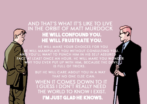 jamesbuchananbuckybarnes: Foggy Nelson is my best friend in the world.