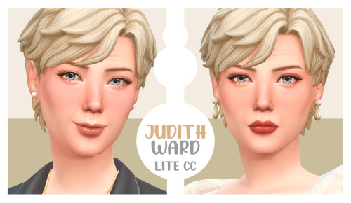 JUDITH WARD - TOWNIES MAKEOVER (LITE CC)Origin ID: MagalhaesSims (remember to enable custom content 