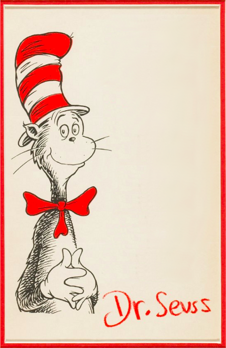 Dr. Seuss, 1986 | Submitted by J. Long
A sheet of stationery used by Theodor Geisel when responding to fans of his Dr. Seuss books.