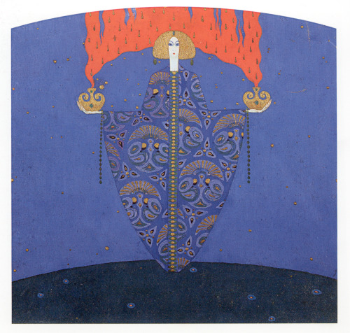 gdfalksen:  “Vergine del fuoco” by Vittorio Zecchin, circa 1913.