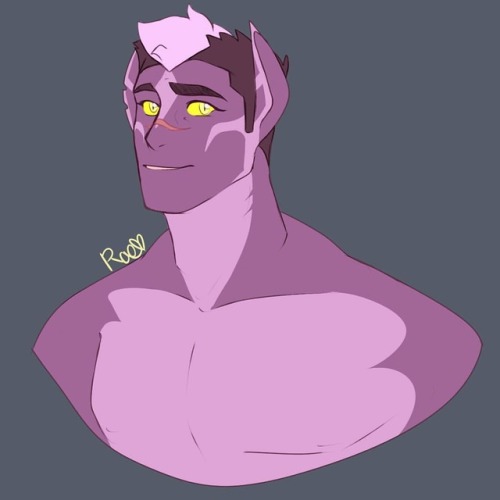 Just a Galra Shiro au bust shot. Needed the practice after having gone so long without drawing. #sh