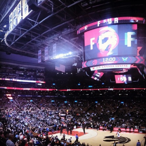 At the raptors game! Go raps go!!!. . . . . . . . @raptors #raptors #torontoraptors #toronto #bask