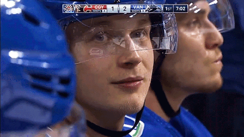 halvedhab:on the bench — Jan. 9, 2019 — CGY vs. VAN