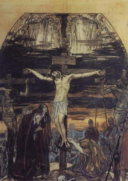 viktor-vasnetsov:Crucifixion, 1896, Viktor Vasnetsov