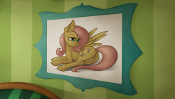marsvenusnsfw:The painting Fluttershy has on her wall is interesting.x: