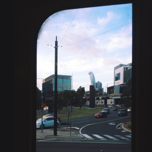 Bruce Armstrong’s Eagle (Bunjil), taken while on a tram, Docklands, 15th March 2015