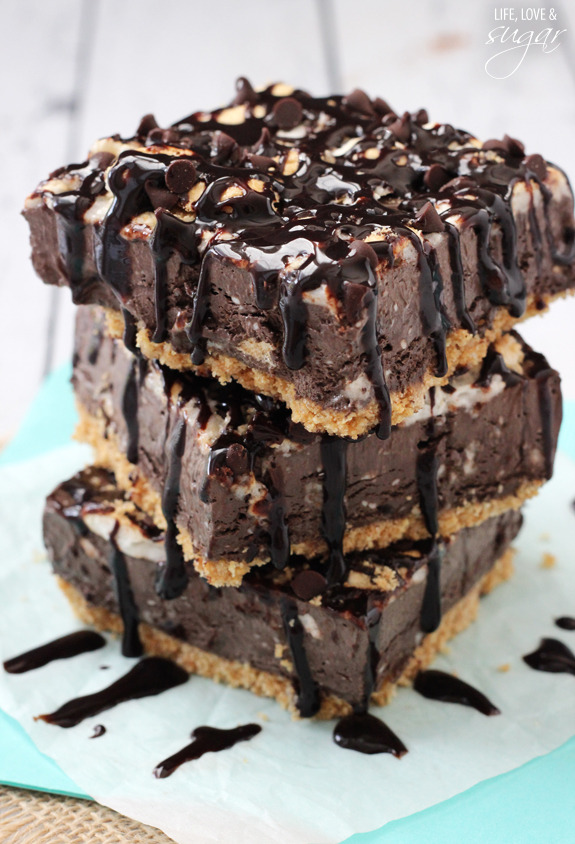 sweetoothgirl:  Smores Ice Cream Bars
