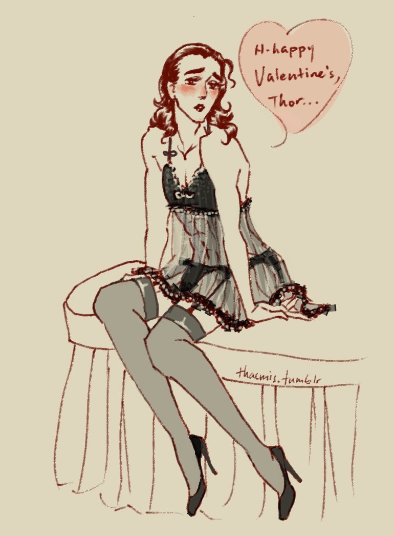 thacmis:   Happy Valentine’s Day! &lt;3 Illustration for the following fluffiness,