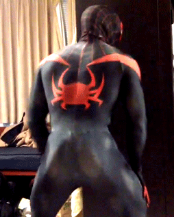 steventrent8008: gaymerwitttattitude:  Ultimate Spider-Man/Miles Morales Twerking
