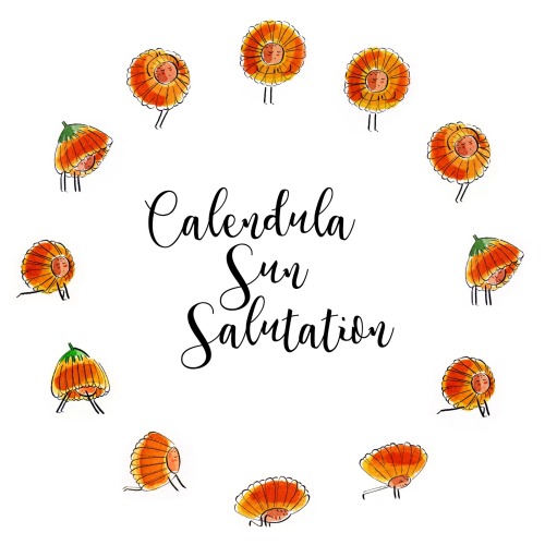 Calendula Sun SalutationSome staff at my Society6 page:https://society6.com/martaprior