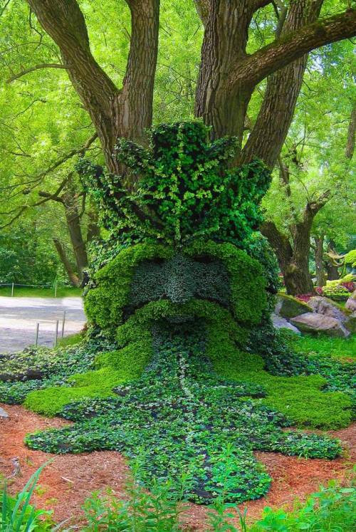 thefabulousweirdtrotters - The Green Man arbosculpture at...