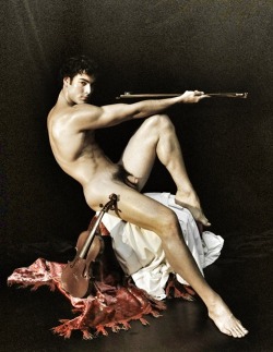 Joelhilton:  The Violinist. Skillful Pic, Emulating A Caravaggio.