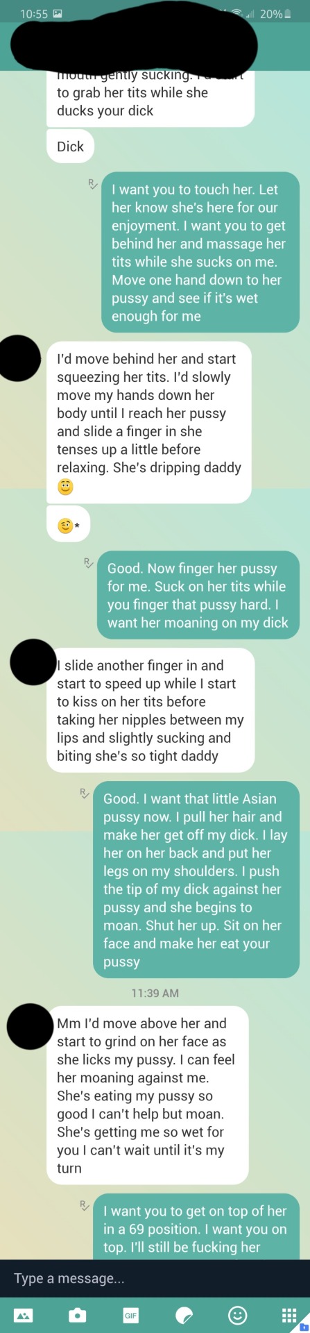 Asian moans as she gets her pussy slowly fucked