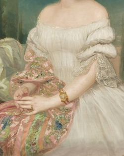 sadnessdollart: Portrait of a lady, Detail.