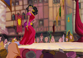 simonbaz:Disney AU: During a dance performance, Esmeralda is intrigued by a young woman in the audie