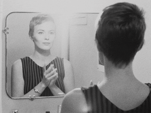 violentwavesofemotion:  Playful and beautiful Jean Seberg in Godard’s epic classic Breathless
