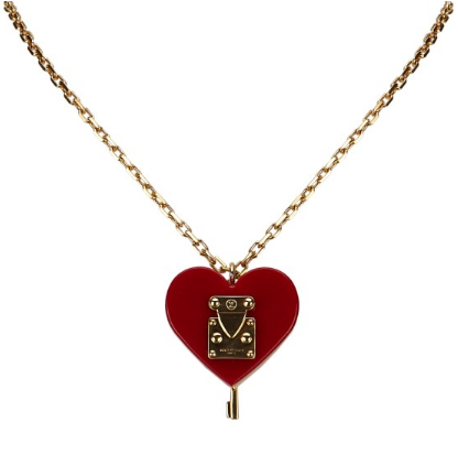 yslgirl: Louis Vuitton Gold Metal Hardware Lock Me Necklace $381
